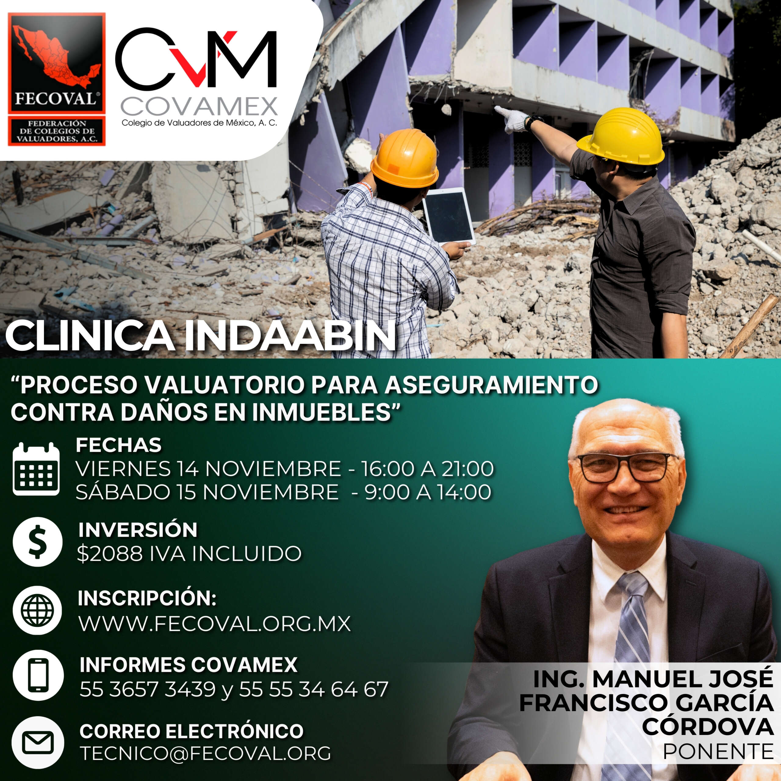 CÍNICA INDAABIN: “PROCESO VALUATORIO PARA ASEGURAMIENTO CONTRA DAÑOS E INMUEBLES”